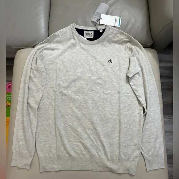 NWT - Scotch & Soda Men’s Classic Crew Neck Sweater - Size XL - Picture 4 of 8